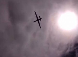 Встречу истребителя ВКС и американского беспилотника показали на видео