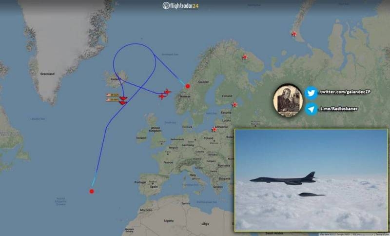 Тревожная активность &laquo;стратегов&raquo; США: В-1 встретились с &laquo;невидимками&raquo; В-2 в Арктике