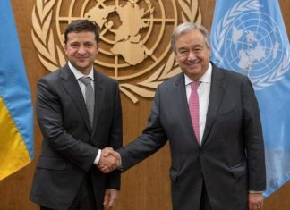 Зеленский поговорил с генсеком ООН о ситуации на Донбассе