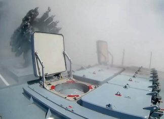 Опубликовано видео неудачного пуска «Калибра» с российского фрегата