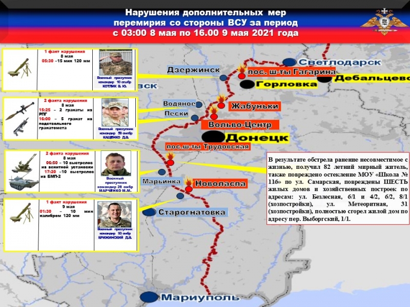 За прошедшие сутки каратели шесть раз нарушили режим прекращения огня &ndash; НМ ДНР