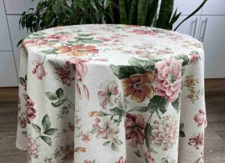 Как правильно выбрать круглую скатерть на стол