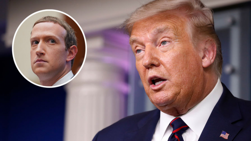 &laquo;Цукерберг мне названивал&raquo;:&nbsp;Трамп объяснил, почему не забанил Facebook
