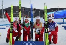 Дружина Елены Вяльбе продолжает тащить Россию