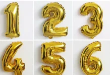 Фольгированные цифры: где и как их используют для праздников и событий