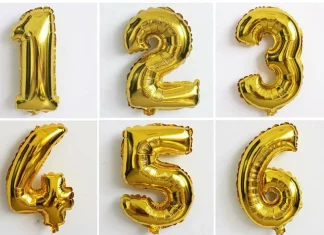 Фольгированные цифры: где и как их используют для праздников и событий