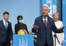 Ровно год до ЧМ по волейболу — 2022: в Казани открыли стелу отсчета времени до мирового первенства (видео)